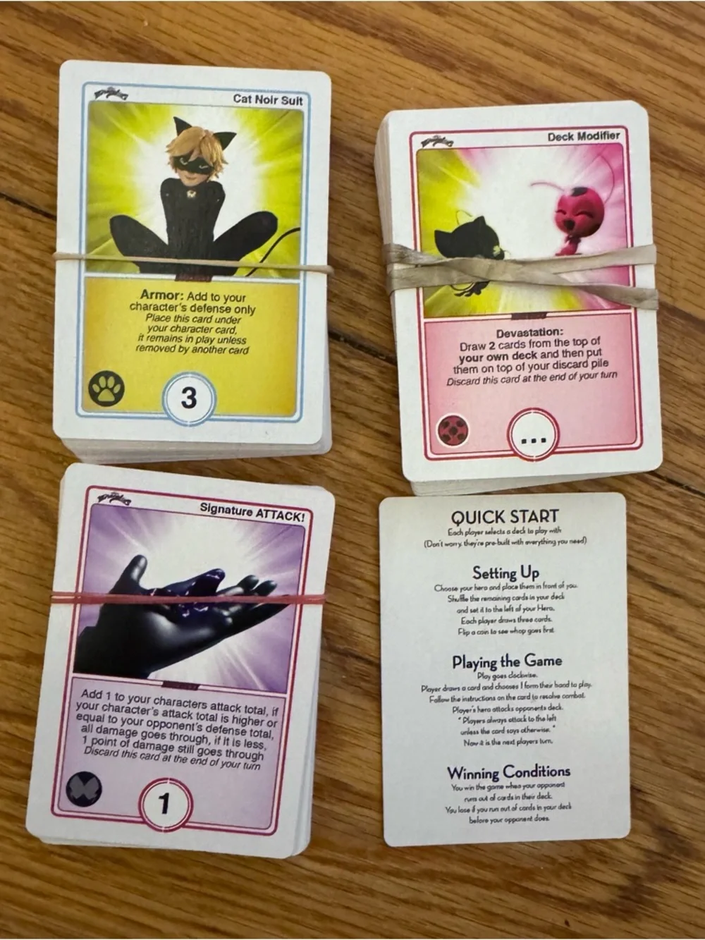 Miraculous Throwdown Card Game Ladybug Cat Noir Complete